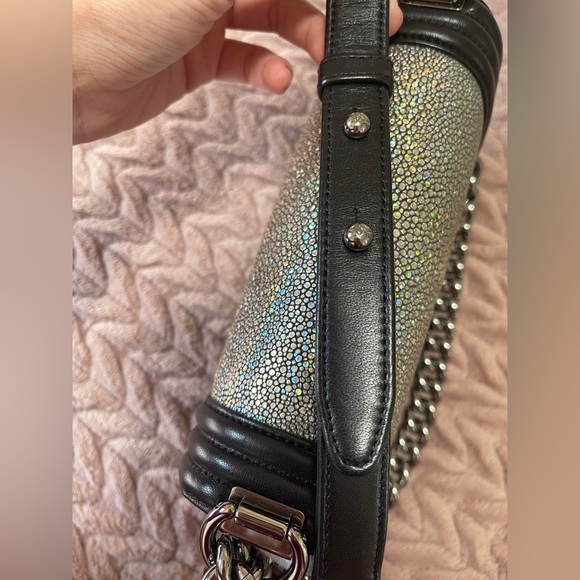 **SOLD** Chanel Iridescent Galuchat Stingray Small Boy Bag - Picture 12 of 16